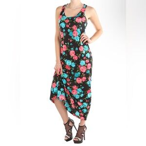 Floral maxi dress 👗🌺